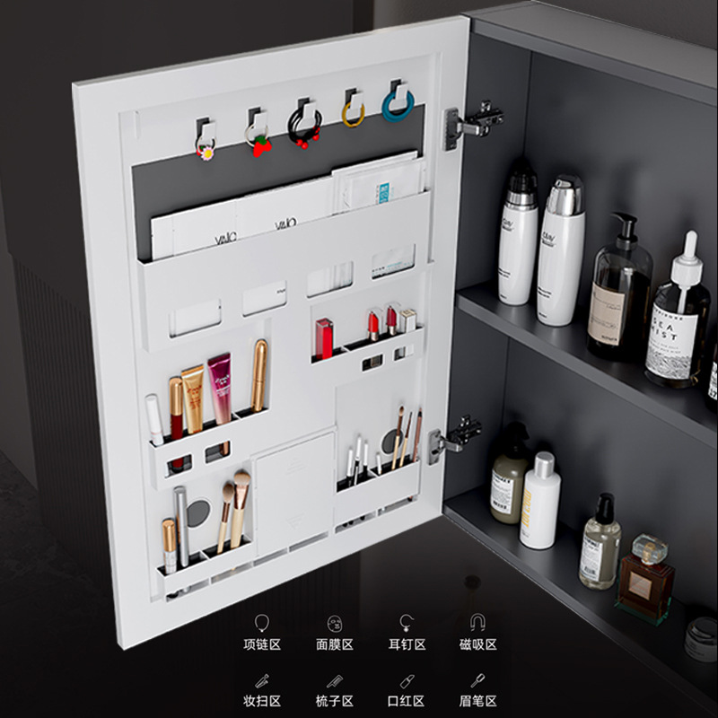 gabinete de baño de aluminio espacial simple combinación lavabo cerámica doméstica lavabo gabinete lavabo