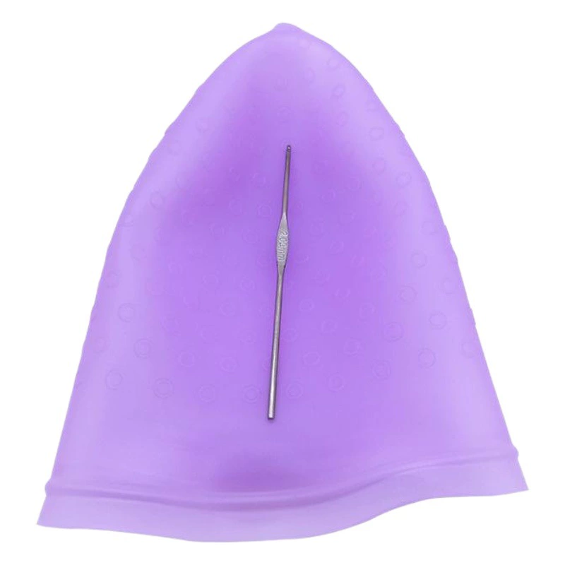 Готовая цветная силиконовая шапочка для мелирования для салонов красоты, специальная шапочка для ухода и окрашивания волос, парикмахерский инструмент, легкая и дышащая.