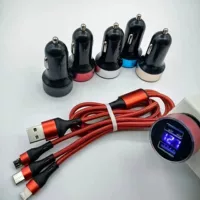 Автомобильное зарядное устройство мульти зарядное устройство комплект с дисплеем многофункциональное зарядное устройство