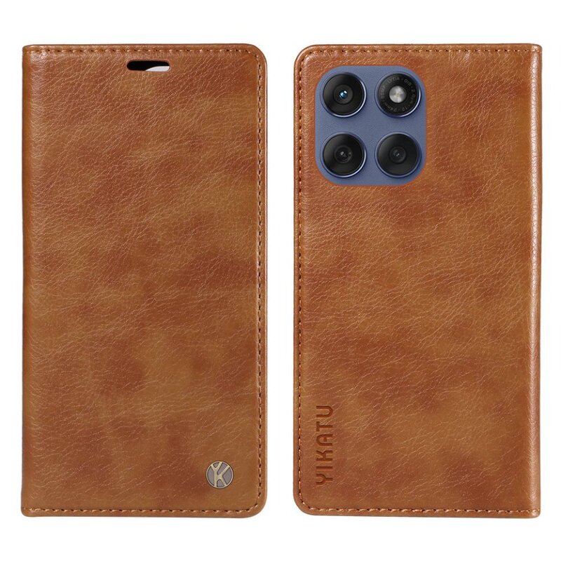 Suitable for Moto G06 Mobile Phone Case Edge60Fusion Pebbled Magnetic Flip Leather Case G75 Card Protective Case
