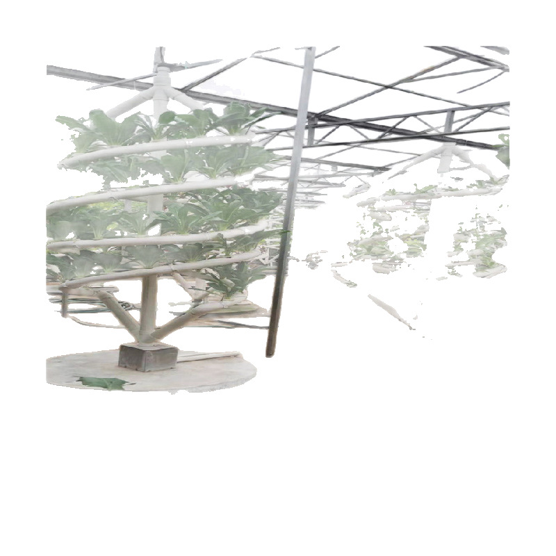 Instalaciones de cultivo sin suelo de invernadero nutrición hidropónica tridimensional plantación de ranura en espiral de doble tubo cultivo sin suelo en espiral grande