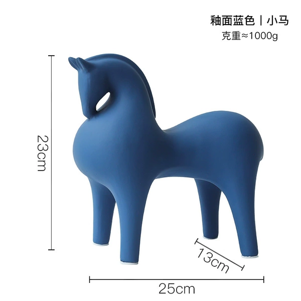 Glaze blue trumpet 017