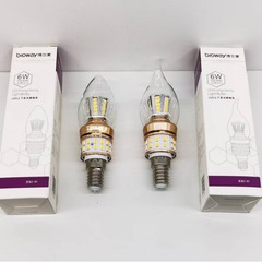 軽豪華イルミネーション照明ledキャンドル電球E14小ナット口先泡家庭用壁灯シャンデリア室内電球工場