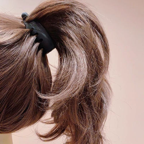 Leopard print gripping clip, banana clip, women's back head hairpin, shark clip, small hair volume, vertical clip, hairpin, hairpin, hair accessories
