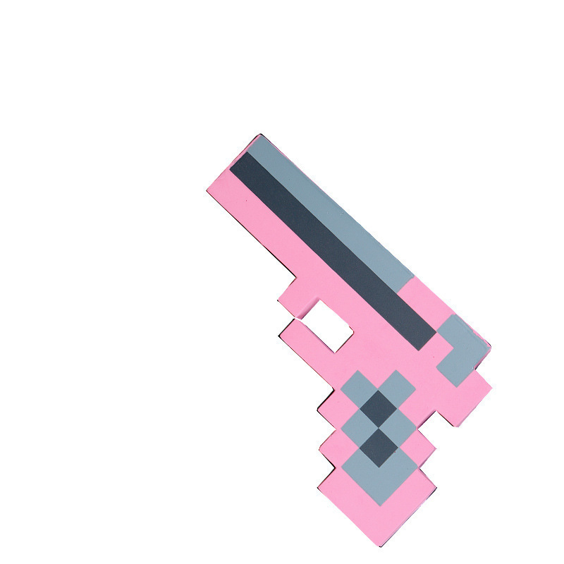 Minecraft 周辺機器泡おもちゃ剣原稿ゲームレンガ石剣武器ピクセルモデル|undefined