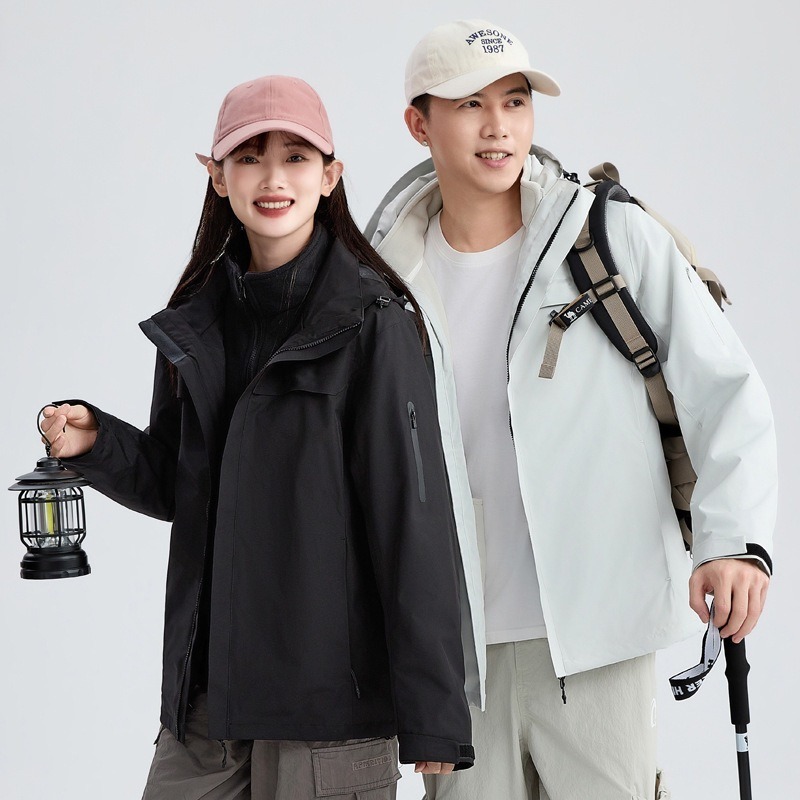 国標沖前線服男女タイプ三合一GB/32614秋冬アウトドア防風防水入蔵旅行登山服|undefined