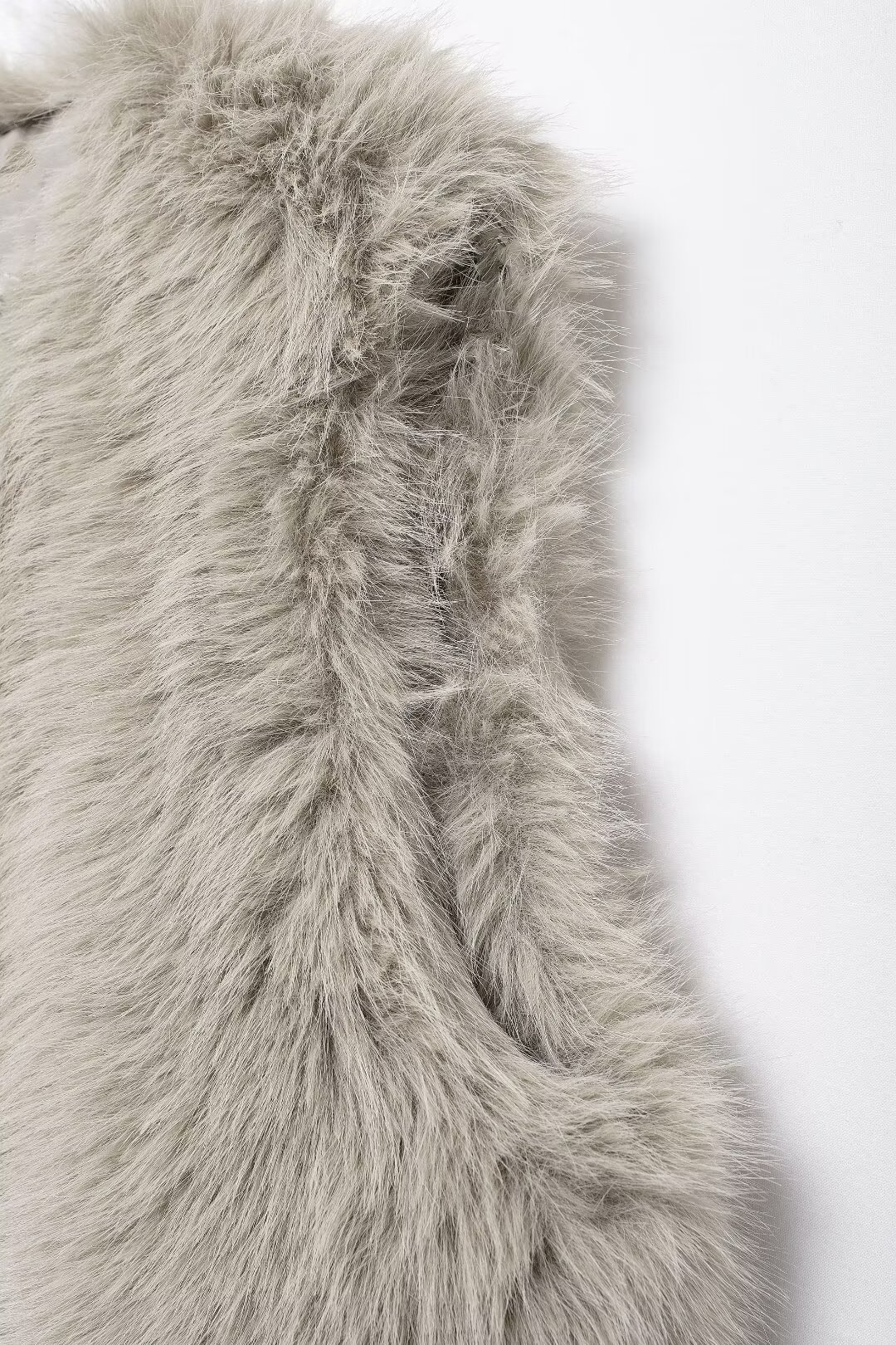 Damenbekleidung Herbst und Winter neue Modeweste mit Felleffekt_voghion.com