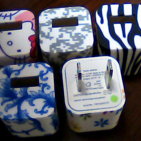 苹果3代 水转印方块充电器外壳