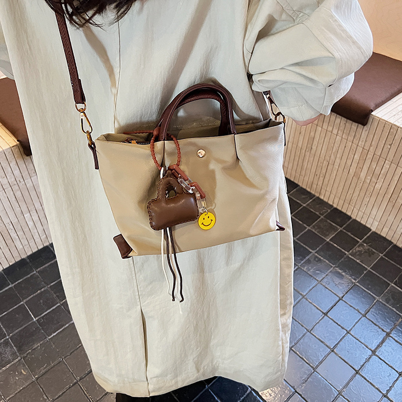 Nylon Pleated Design Lightweight Commuter Handbag Mommy Bag Women's Casual Work Commute Shoulder Crossbody Bag