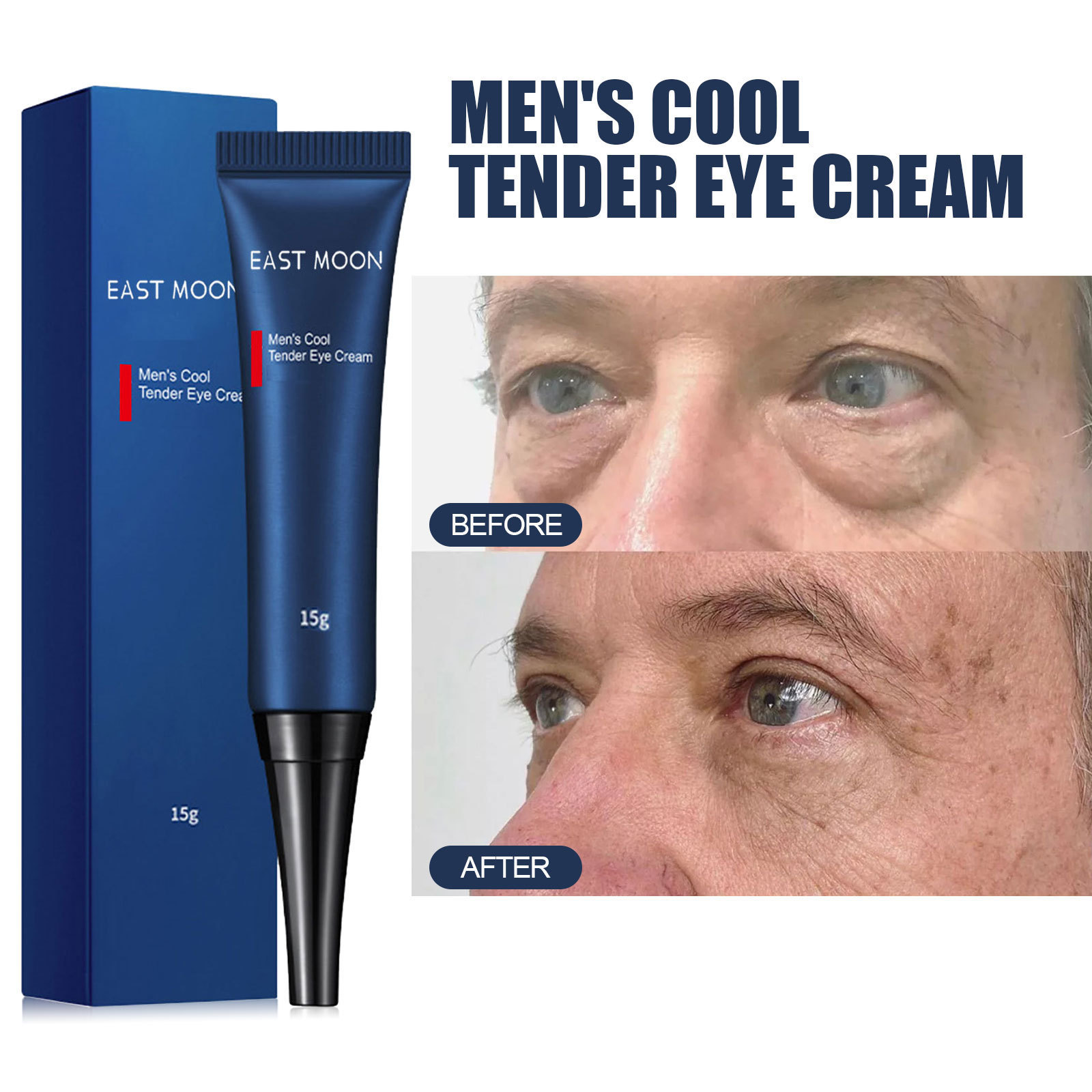 Advanced Retinol Eye Cream for Men - Diminishes Fine Lines, Firms & Brightens Under Eye Area_voghion.com