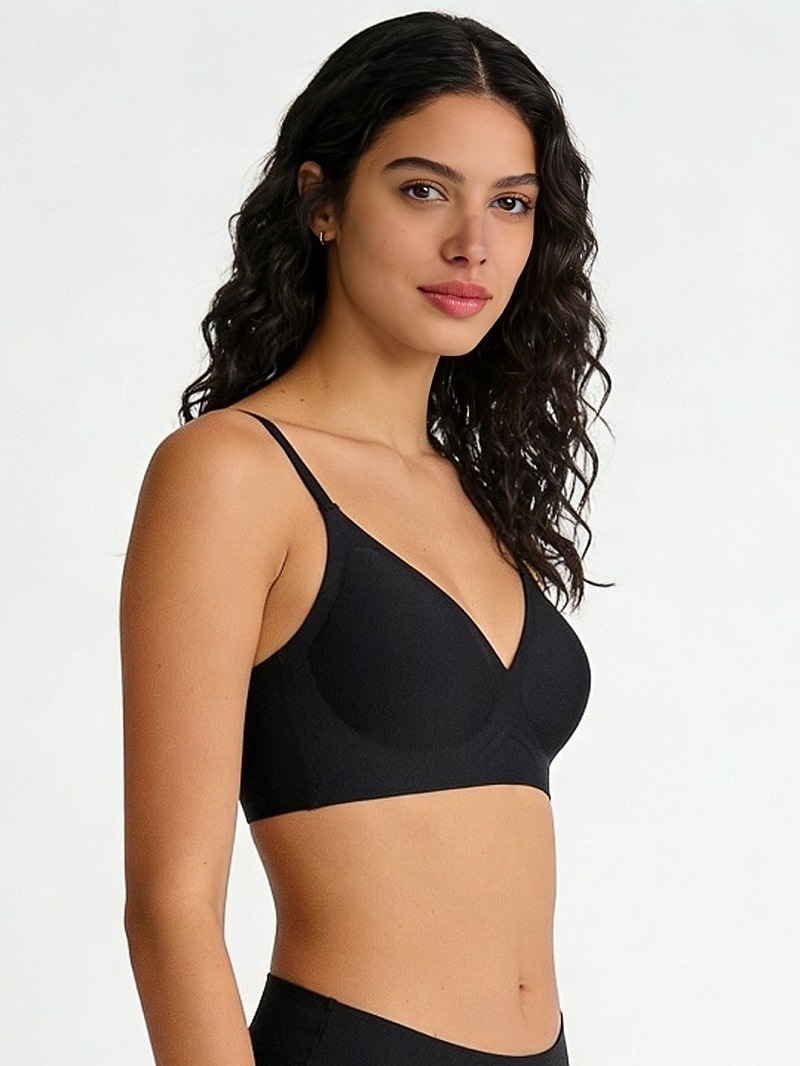 Wireless Seamless Bra Sexy Lingerie With Cross Back Design_voghion.com