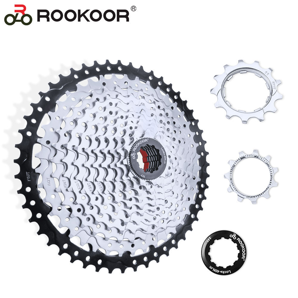 Rookoor Bicycle freewheel 11 speed 11-50T silvery Mountain bike Cassette free wheel Spare parts gear wholesale