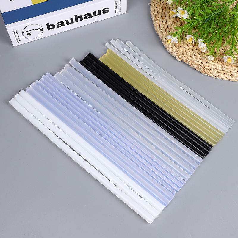 厂家批发高粘透明EVA热熔胶棒环保胶棒可粘布艺塑料亚克力织带