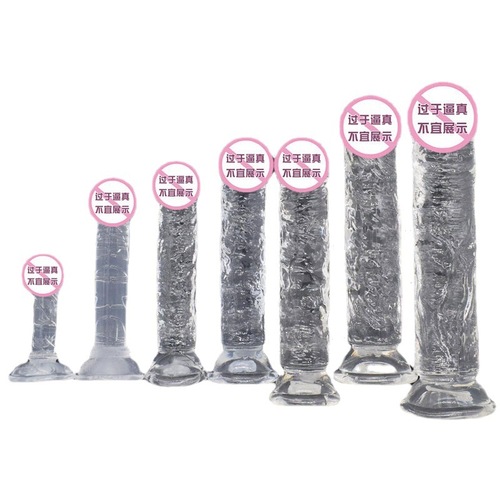 Crystal artificial penis, eggless straight penis, suction cup, male penis, female masturbation device, adult sex toys