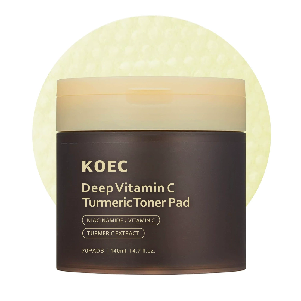 Тонер-пэды KOEC Deep Vitamin C Turmeric, ниацинамид, 70 шт. (140 мл)