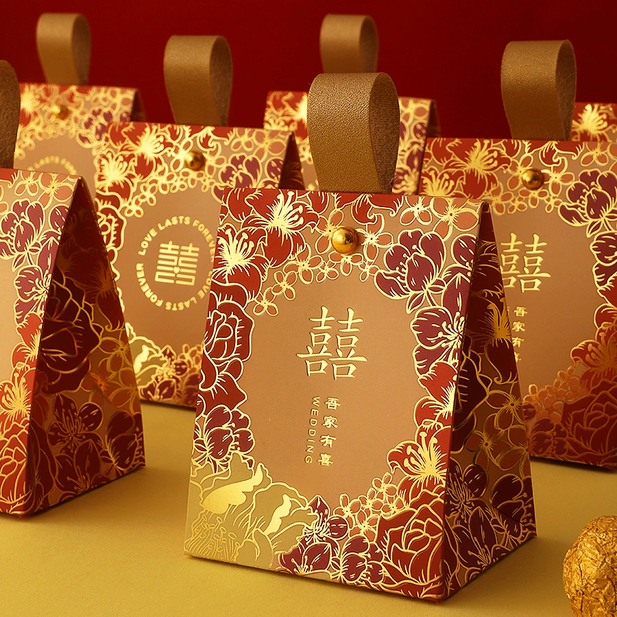 2023 Новая Свадебная коробка конфет портативный мешок для конфет упаковка для свадебных конфет пустая коробка Premium Sense