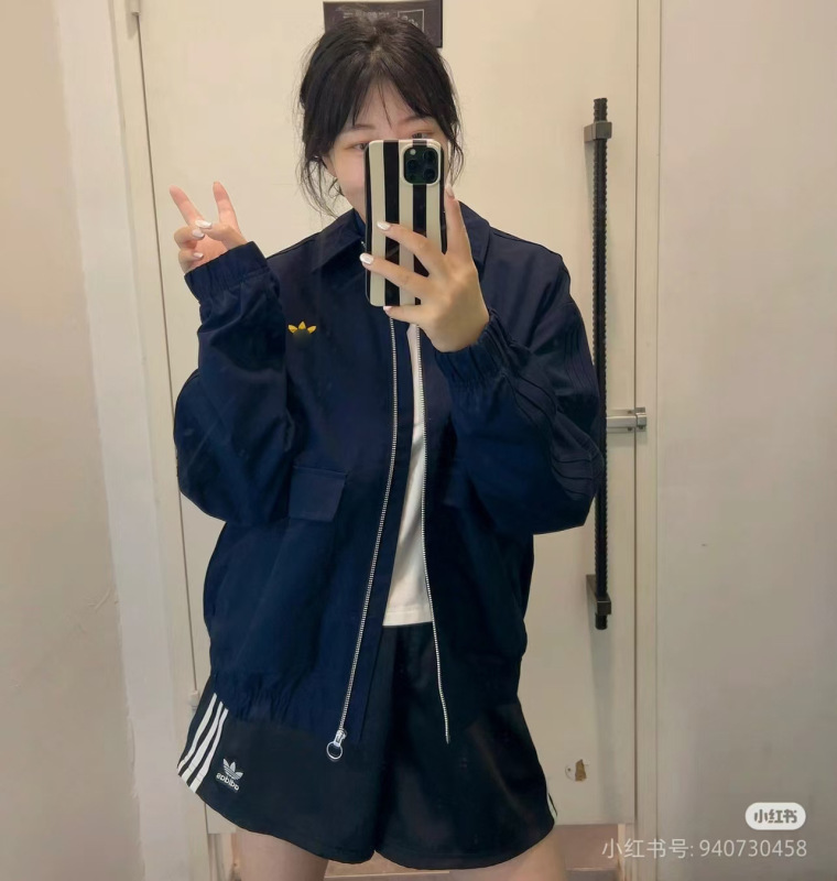 春秋款绣花男女经典复古运动休闲宽松百搭翻领夹克外套|undefined