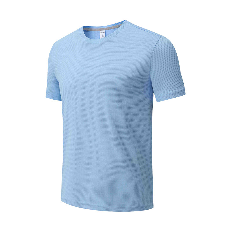 Nueva Camiseta de manga corta de secado rápido para hombres y mujeres de verano suelta transpirable para correr fitness deportes Top stretch camiseta de media manga