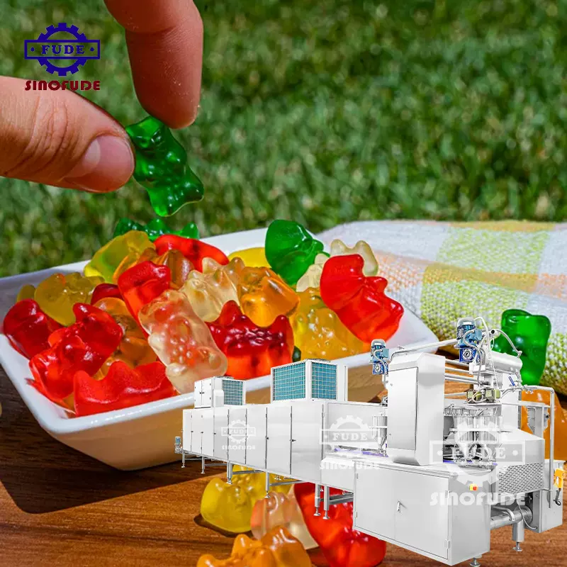 多功能软糖生产线定量加注多色糖果设备PLC 触摸屏控制终身维护厂