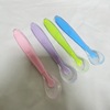 Children's silica gel soft spoon, handle heart shaped, wholesale