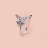 Fashionable small design jewelry, advanced zirconium with butterfly, nose clip, nose piercing, simple and elegant design, trend of season, high-quality style