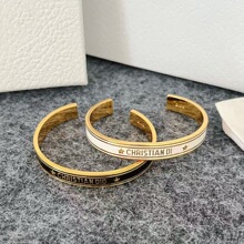 迪家/D家新款做旧黄铜开口手环手镯戒指耳环耳钉经典复古高级感