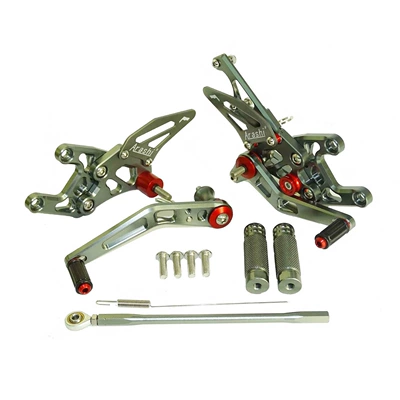 Motorcycle pedals 08-11 Modified Motorcycle Adjustable - titanium-color