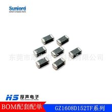 혽j�B��Ƭʽ�F���w����0603 1500R GZ1608D152TFϵ�д���