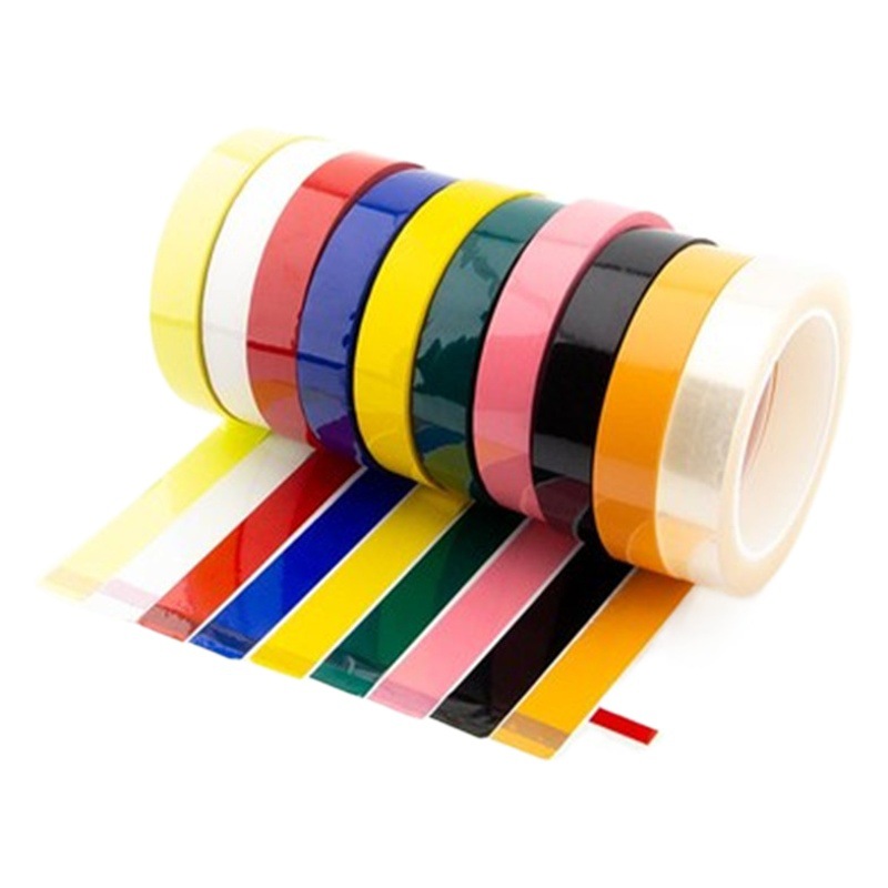 Cinta adhesiva de color PET alambre transformador resistente a altas temperaturas 5S adhesiva aislante cinta de posicionamiento de logotipo de escritorio