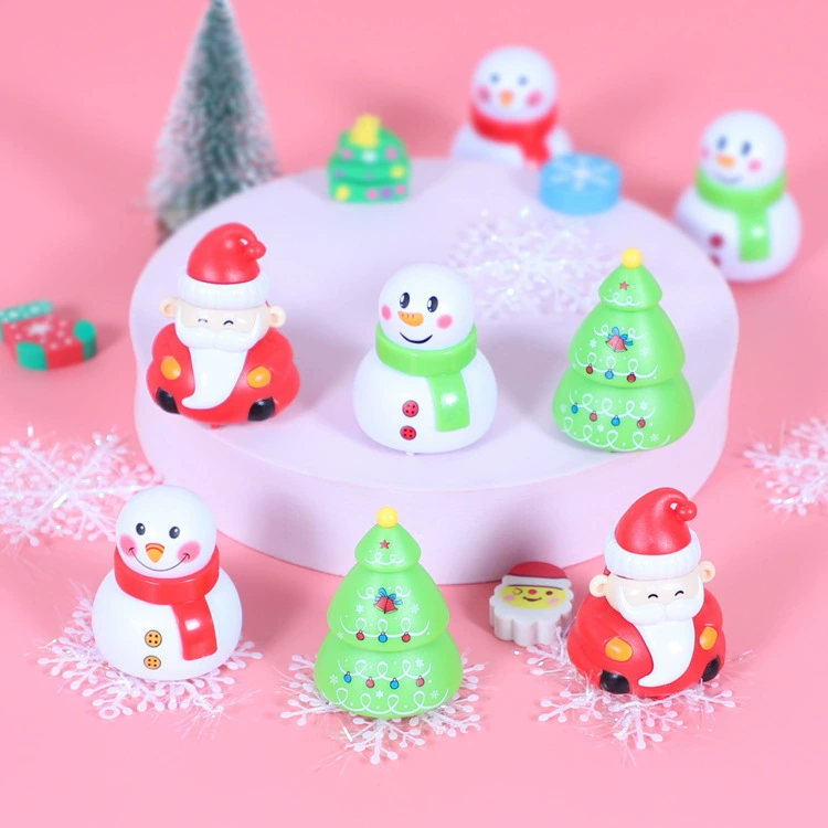 Трансграничный взрыв мультфильма Санта-Клауса инерция назад игрушечный автомобиль для детей праздник маленький подарок детский сад приз