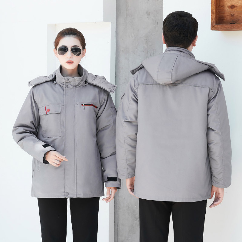 冬の冷凍庫保温労働保護綿服作業服工場は綿入れの上着を厚くして屋外の防寒綿入れの上着を卸売りする|undefined