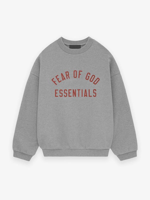 FOG FEAR OF GOD トレンディなベルベットのダブルレタープリントラウンドネックスウェットシャツカジュアルメンズとレディーススウェットシャツ|undefined