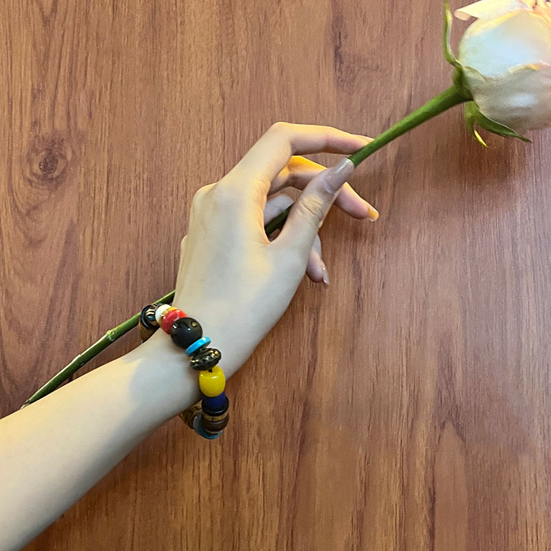 批发西藏多宝手链三眼天珠凤眼菩提牛骨绿松玛瑙琉璃玉髓藏式手串