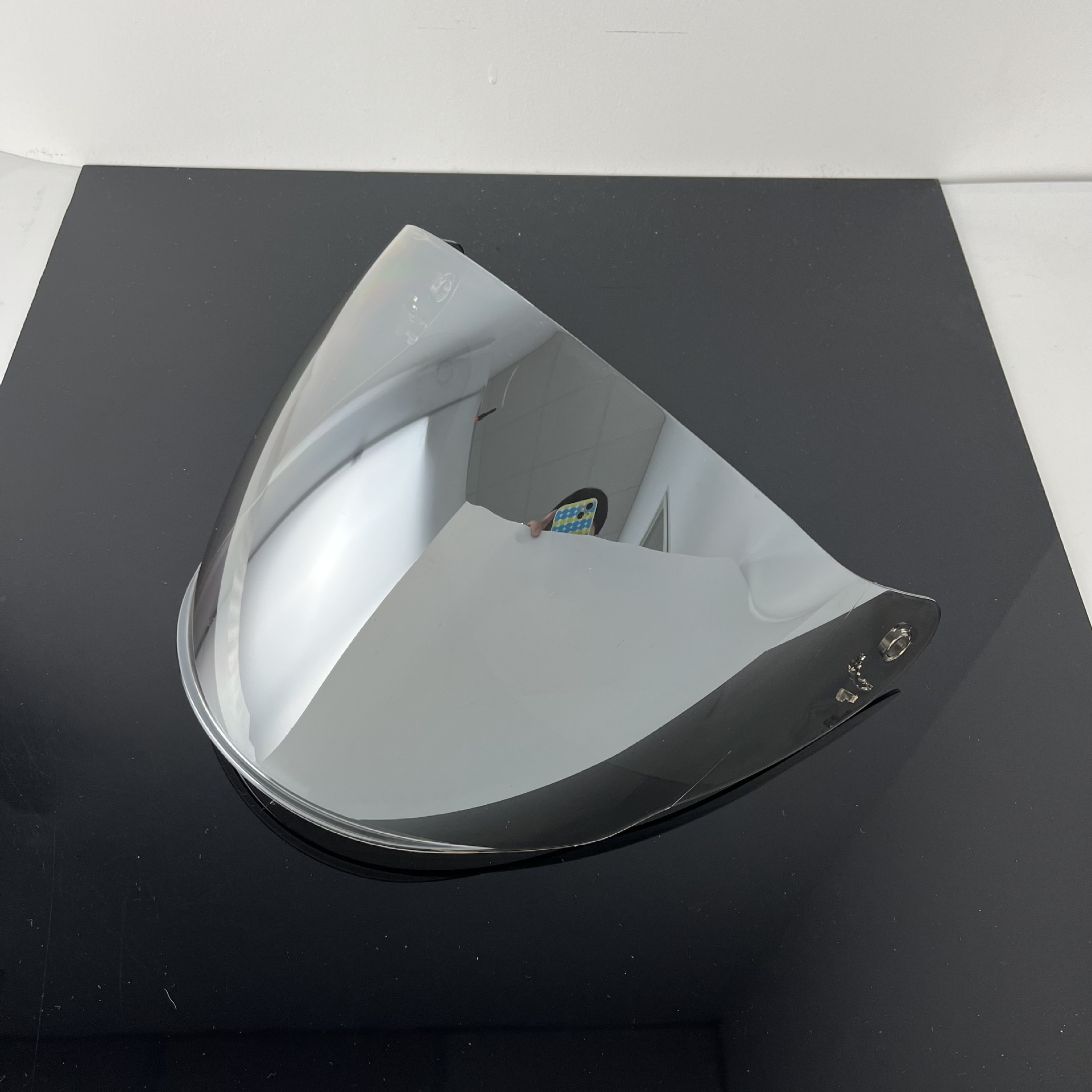 Of608 Helmet Lens Is Sun-Proof and Uv-Resistant, Motorcycle Three-Quarter Helmet Reinforced Electroplated Mirror Surface