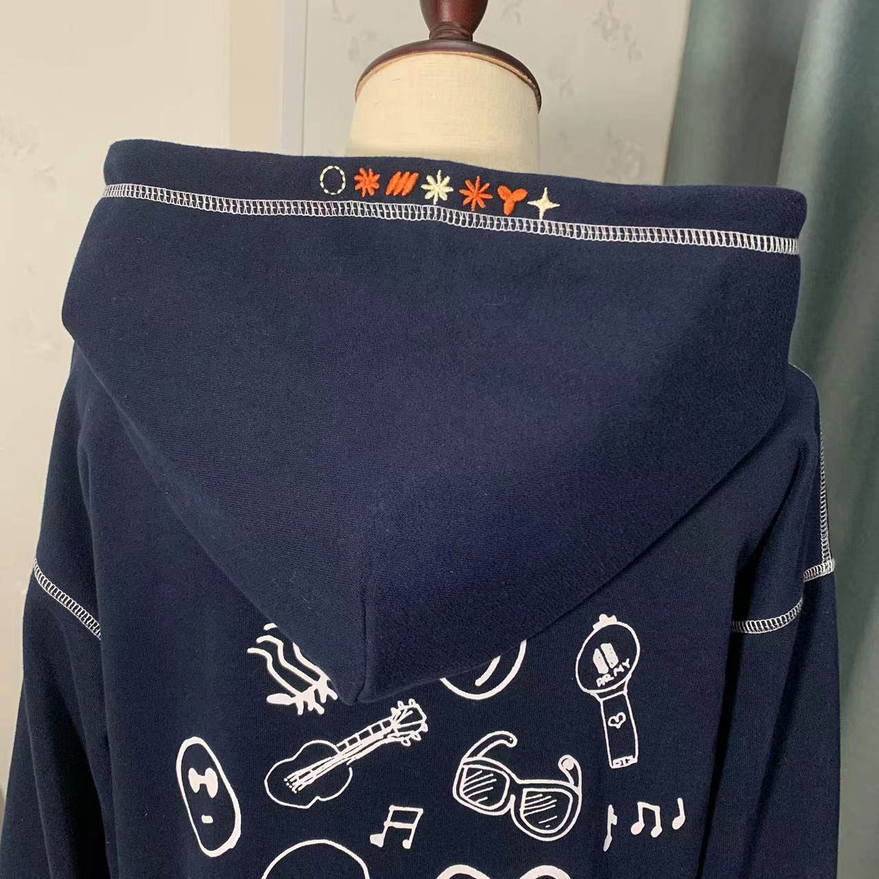 Navy Zipper Hoodie