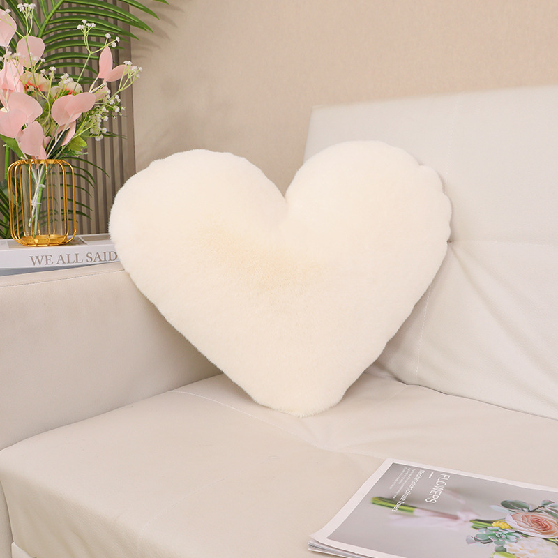 almohada de conejo en forma de corazón comercio exterior transfronterizo inswind hogar sofá cojín de cintura almohada de coche pareja almohada de matrimonio