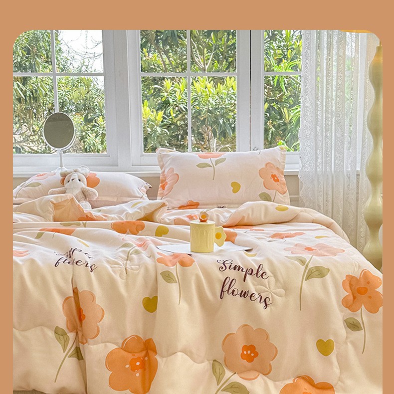 Colchas de fibra de soja suaves y agradable para la piel, pequeñas y frescas, Colchas frescas de verano, Colchas de aire acondicionado para niños domésticos, Colchas de verano, dormitorios de estudiantes, Colchas de verano