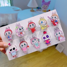 可爱拉布布发夹卡通发饰儿童头饰品小学生刘海碎发边夹女童头顶夹