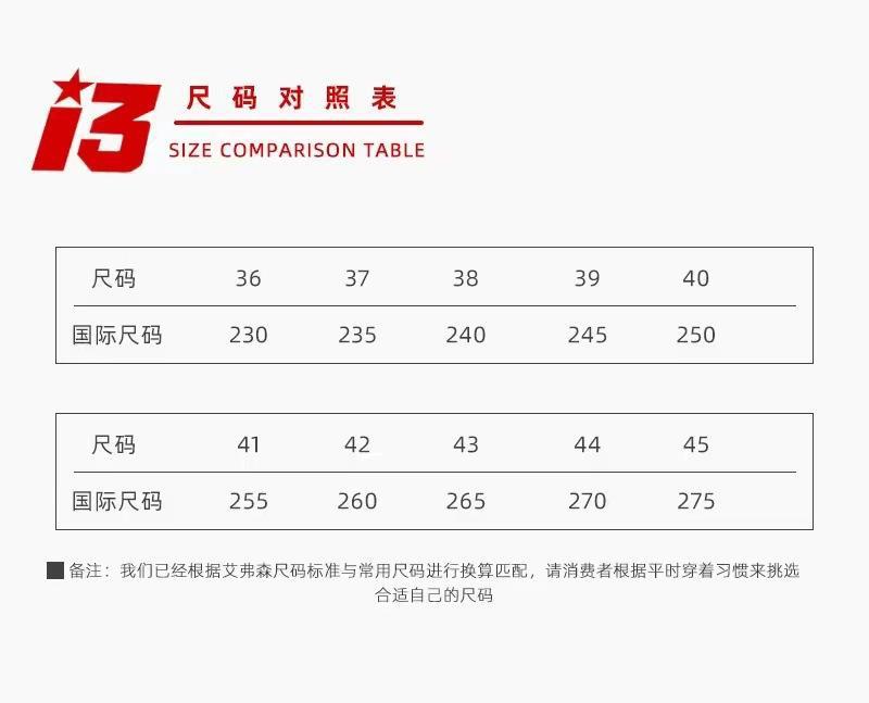 I3尺码表