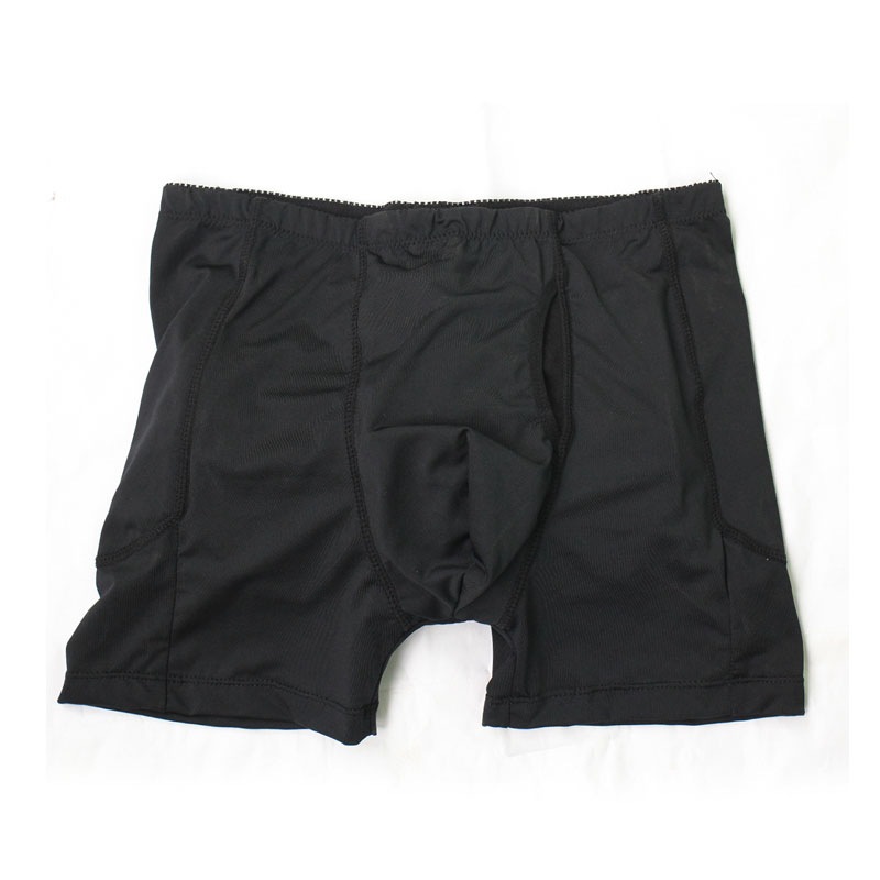 男士豐翹臀提臀緊身塑形四角平角內褲性感假屁股可拆卸海綿墊