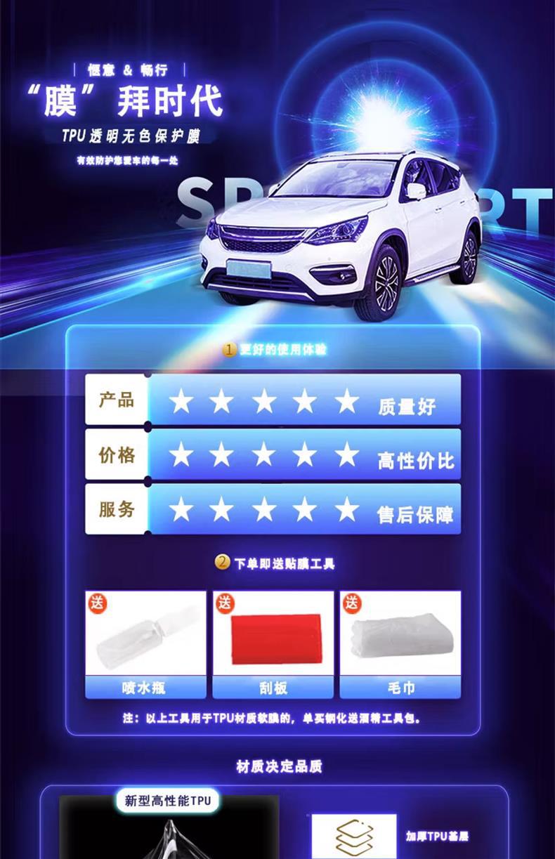 Suitable for 21-25 Volkswagen Tuyue/Tanyue Interior Film Navigation Screen Tempered Film Central Control Film Modification Decoration