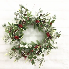 圣诞花环;仿真绿植;仿真花