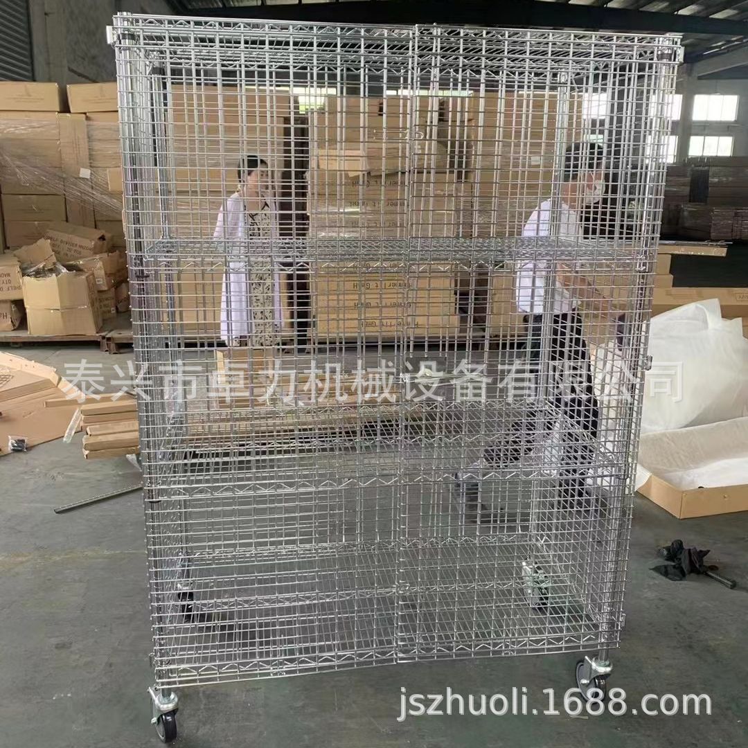 不锈钢手推车 不锈钢平板推车 带轮子笼车