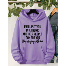 F 50988 Women's loose printed hoodie Ů�����ӡ����ñ����