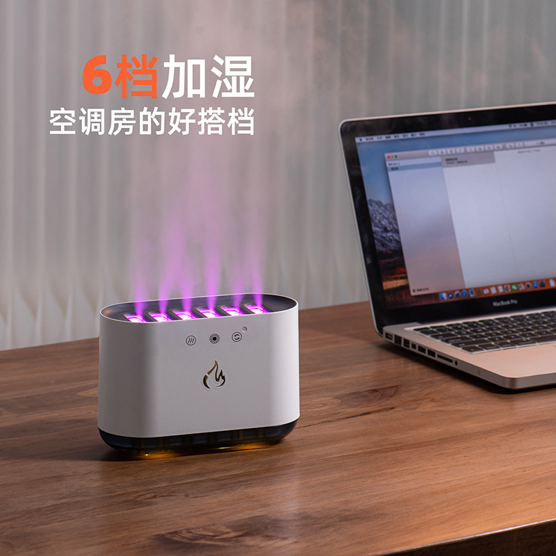 跨境动感拾音加湿器家用大容量桌面小型七彩渐变氛围灯香薰机|undefined