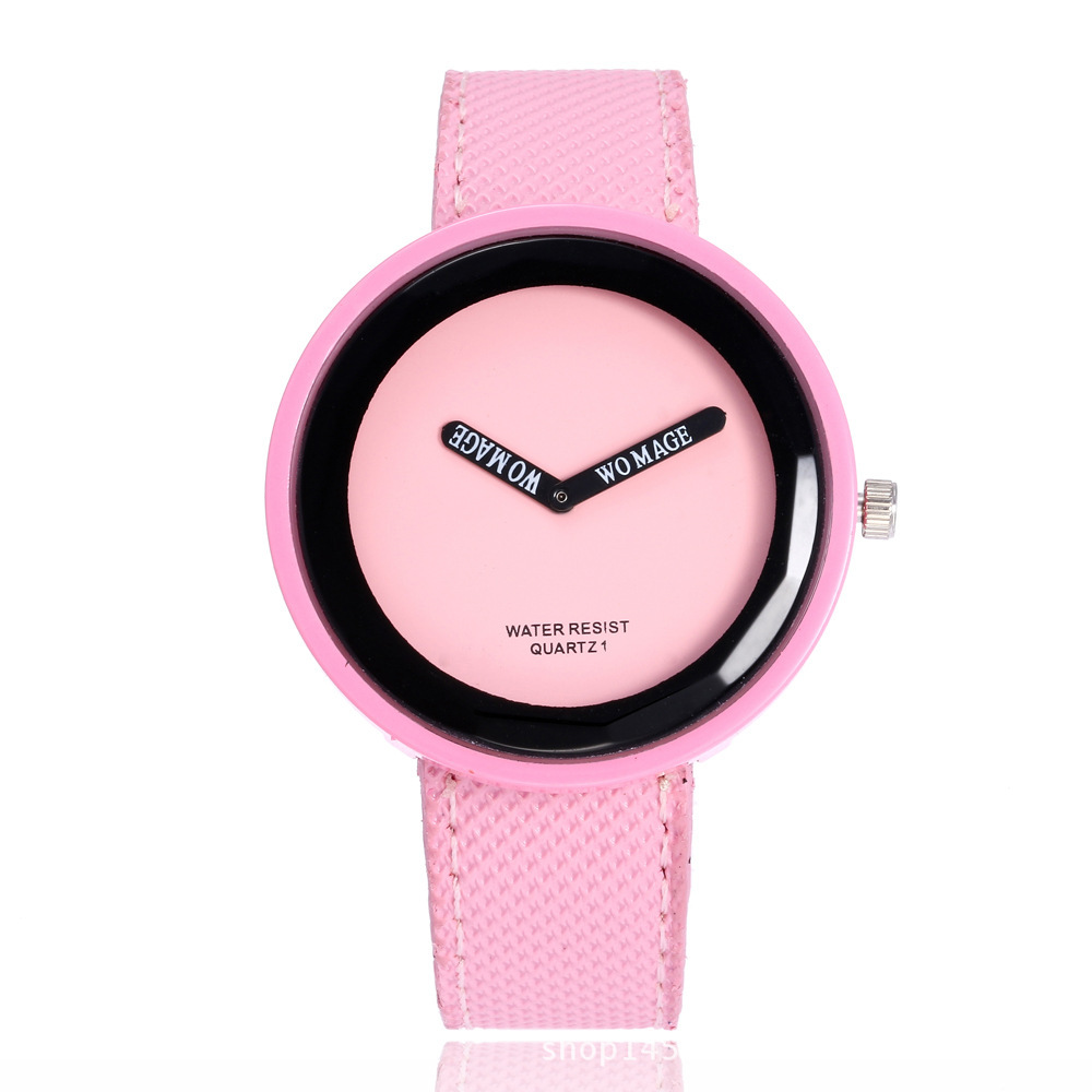 Pointer Display Type Casual Solid Color Buckle Quartz Women's Watches