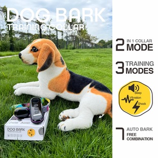Color Screen Remote Control Dog Training Collar + Automatic Bark Stopper 2-in-1