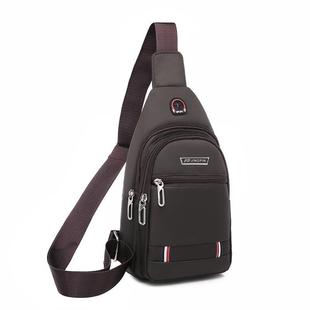 Chest Bag Men's Shoulder Crossbody Bag Waterproof Oxford Cloth Portable Lightweight Sports Business Travel Leisure Backpack