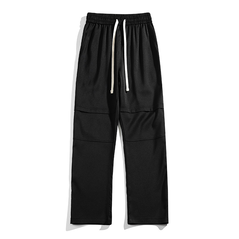 2024 Neues Strukturspleiß-Holzhosenmuster mit fallendem Gefühl, gewebter Twill-Hose mit geradem Bein_voghion.com