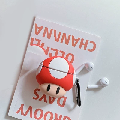 Защитный чехол Cartoon для Apple AirPods 1/2/Pro/3 — силиконовый брелок, совместим с беспроводной зарядкой